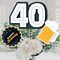 Big Dot of Happiness Cheers and Beers to 40 Years - 40th Birthday Party Centerpiece Sticks - Table Toppers - Set of 15